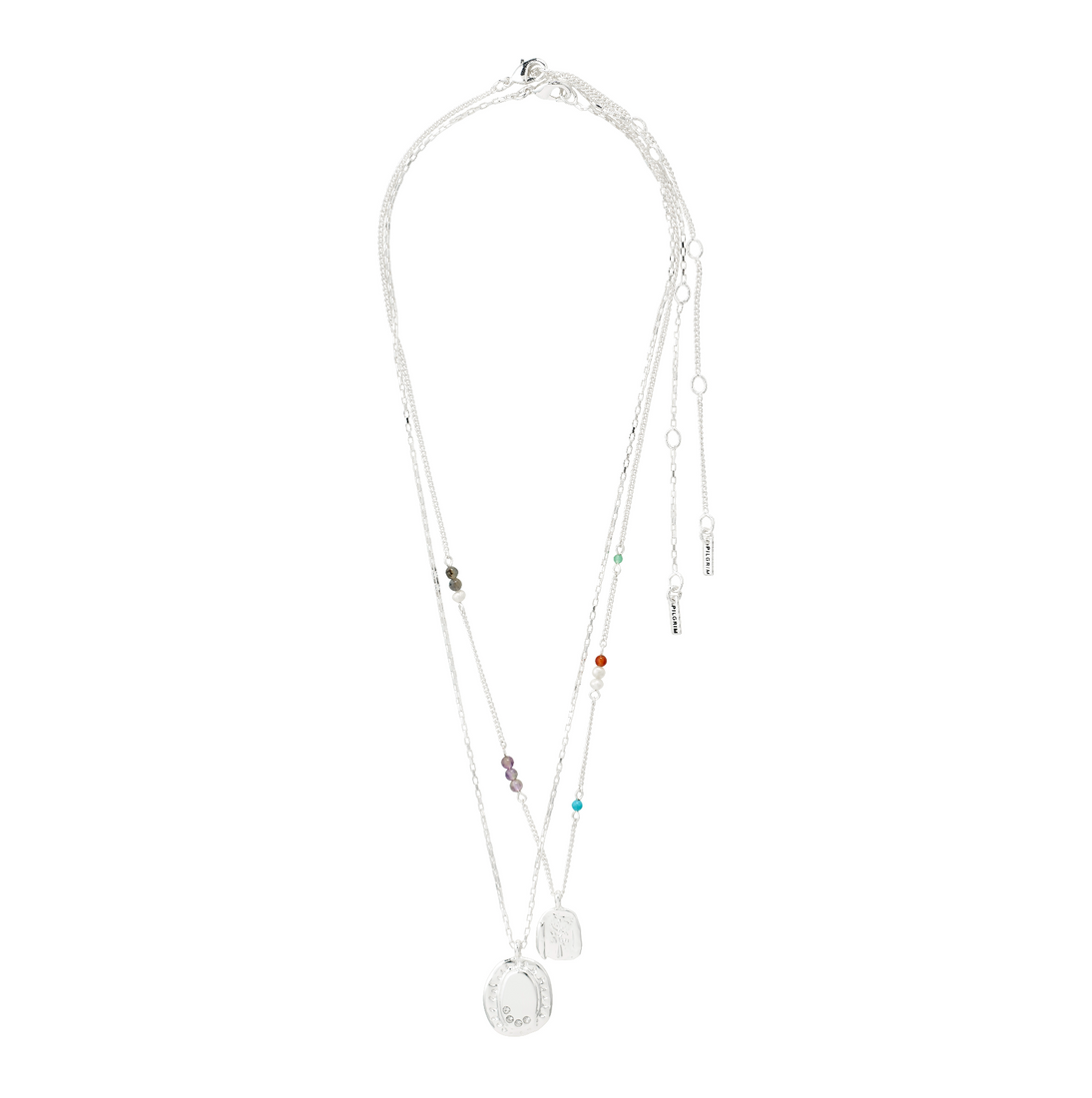 HERE recycled pendant necklace 2-in-1