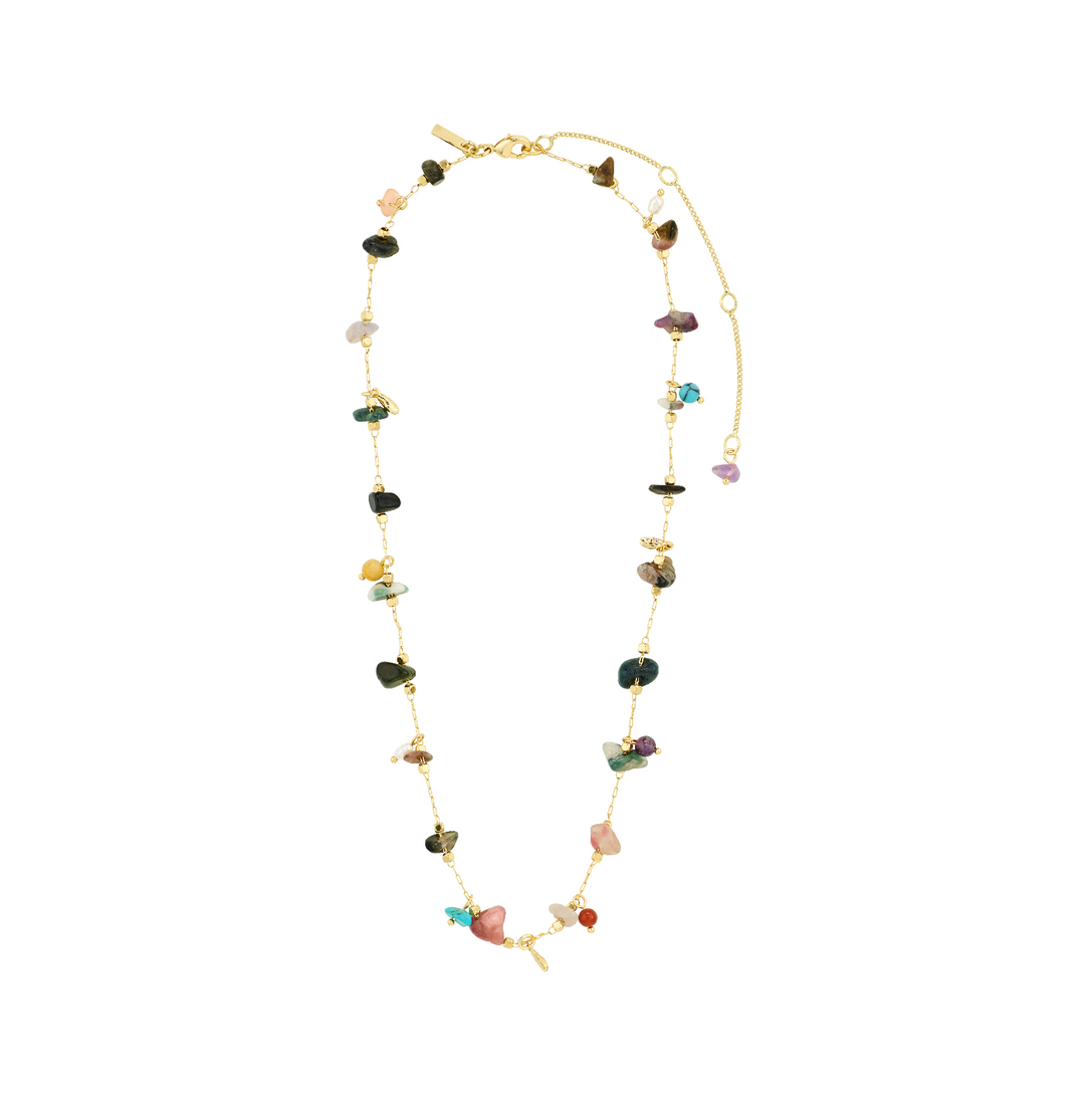 HERE semi-precious stones necklace