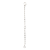 RECYCLED EXTENSION CHAIN, 9 cm, silver-plated