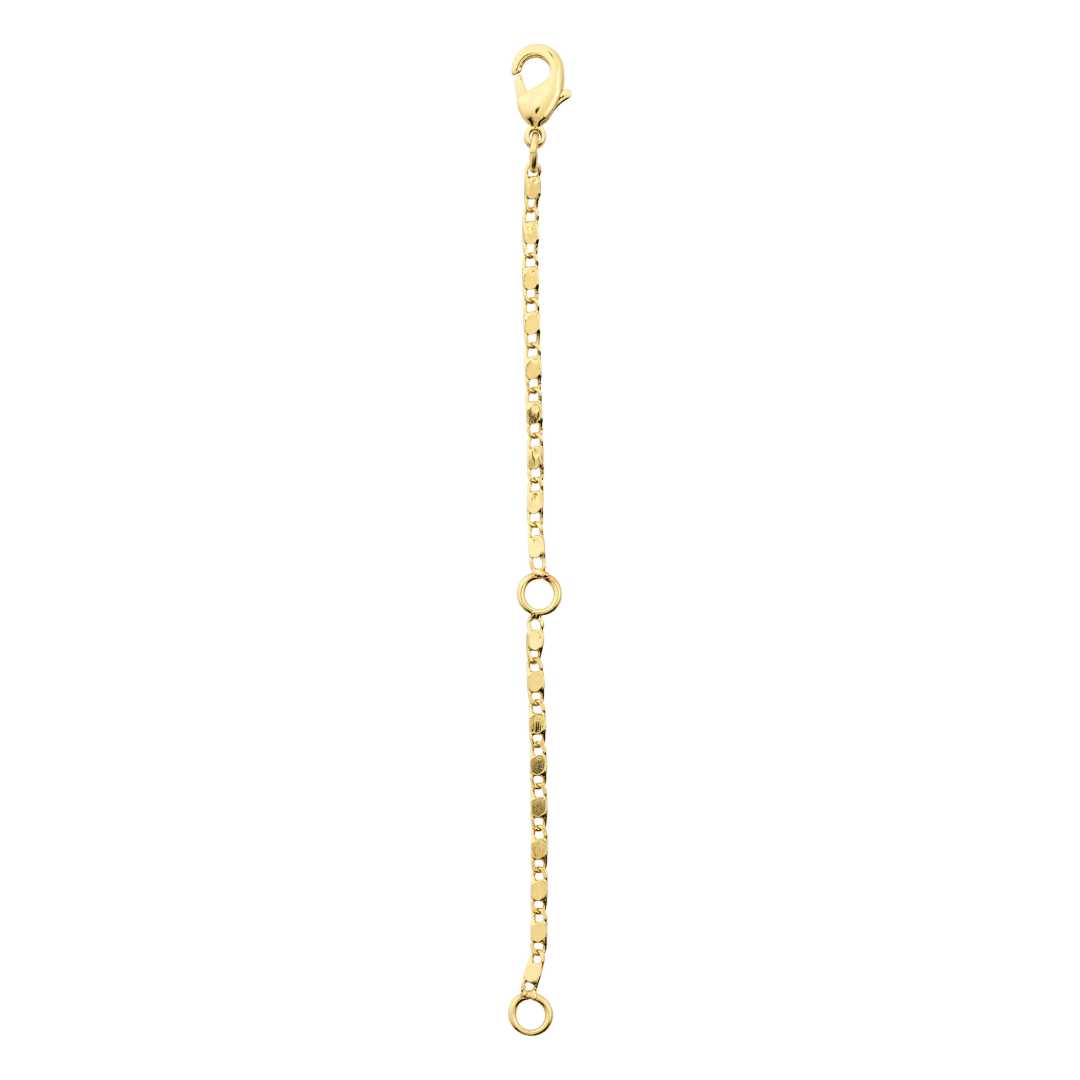 RECYCLED EXTENSION CHAIN, 9 cm, gold-plated