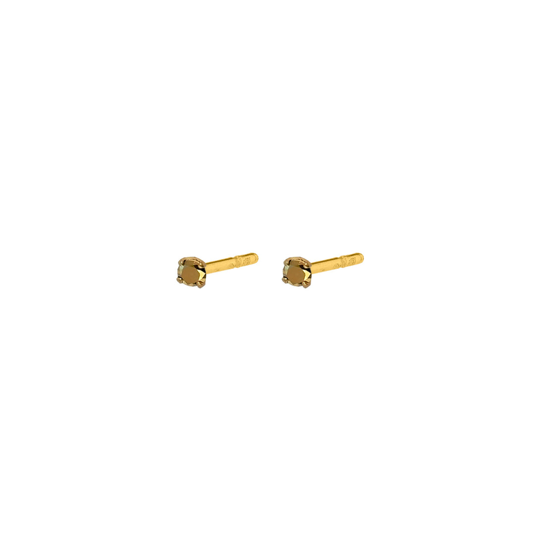 PIERCING STUDIO: 3mm Gold Crystal 24k-Gold