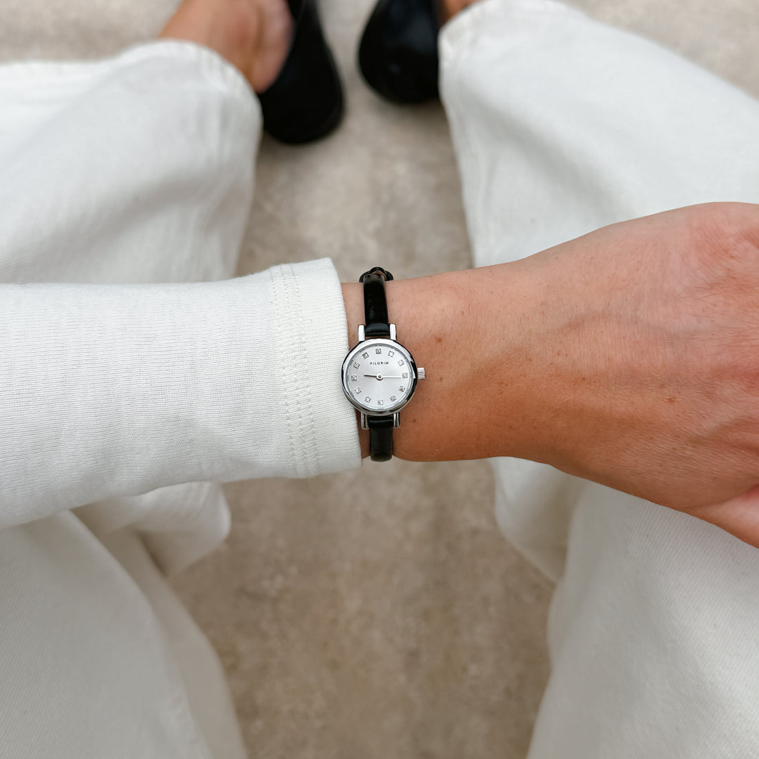 ALBA Montre Iconic à bracelet en cuir