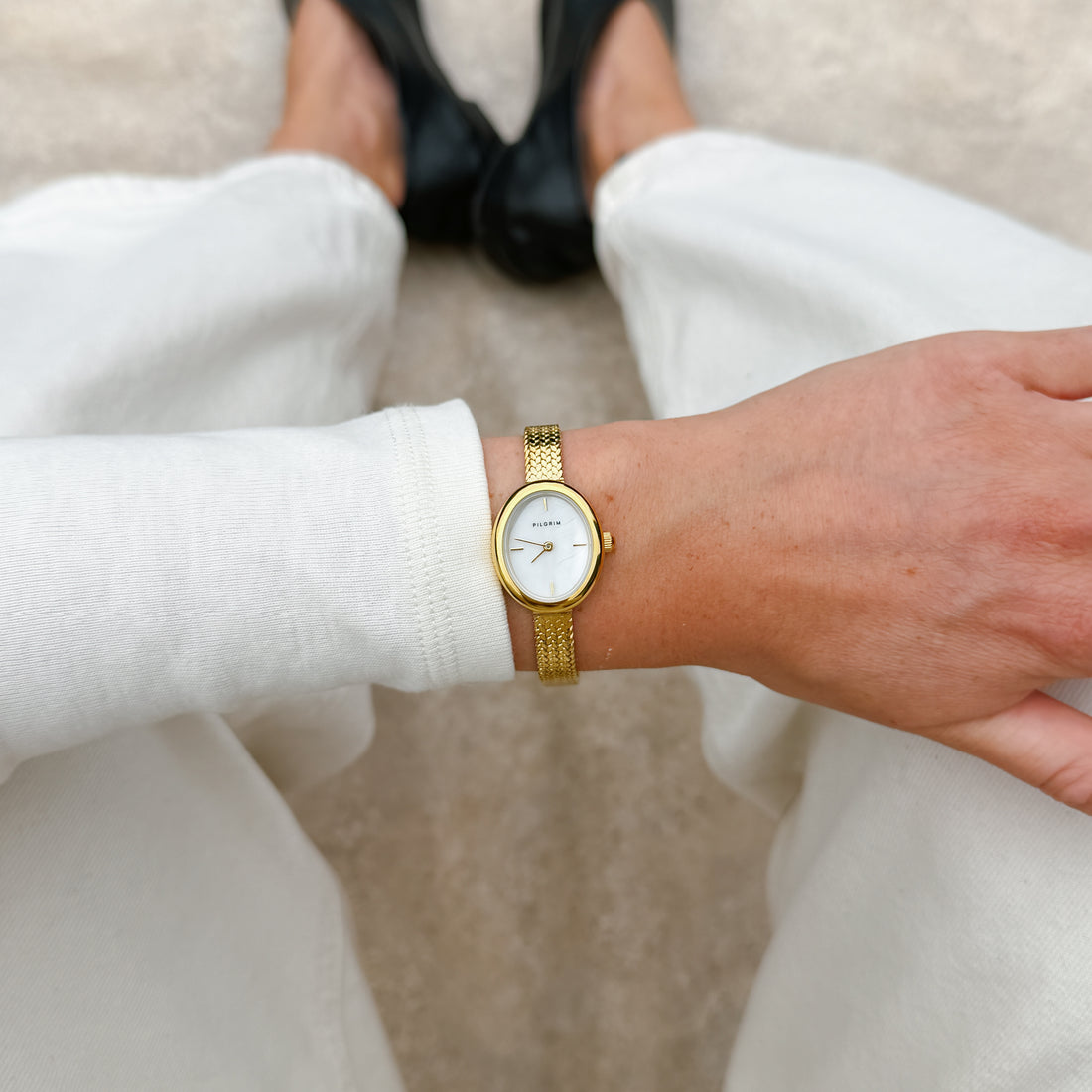 ESME Moment Mini Oval Mesh Watch
