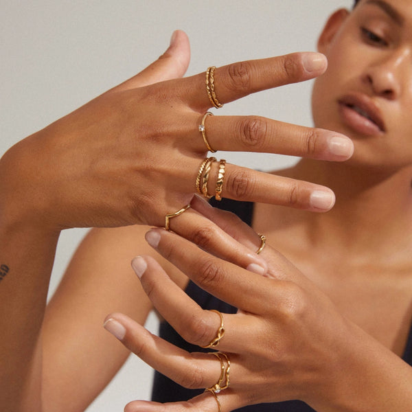 Lulu Recycled Wishbone Ring – PILGRIM