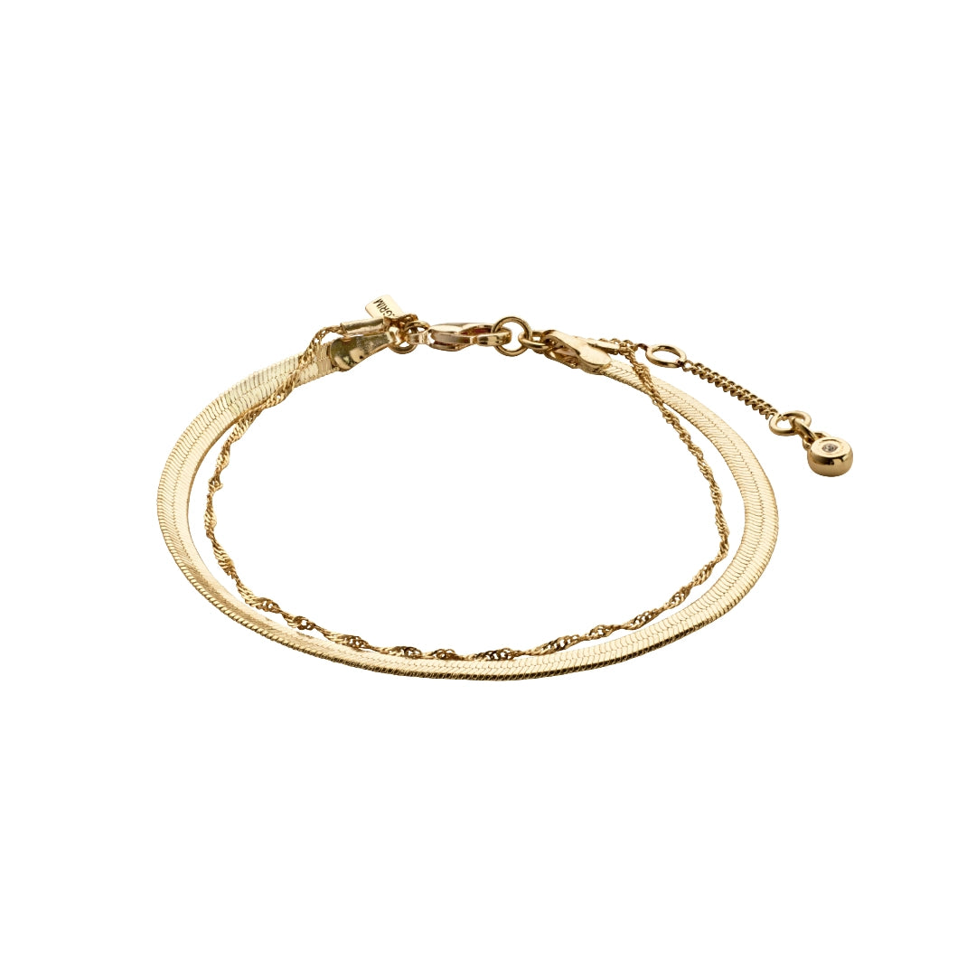 EA recycled chain bracelet 2-in-1