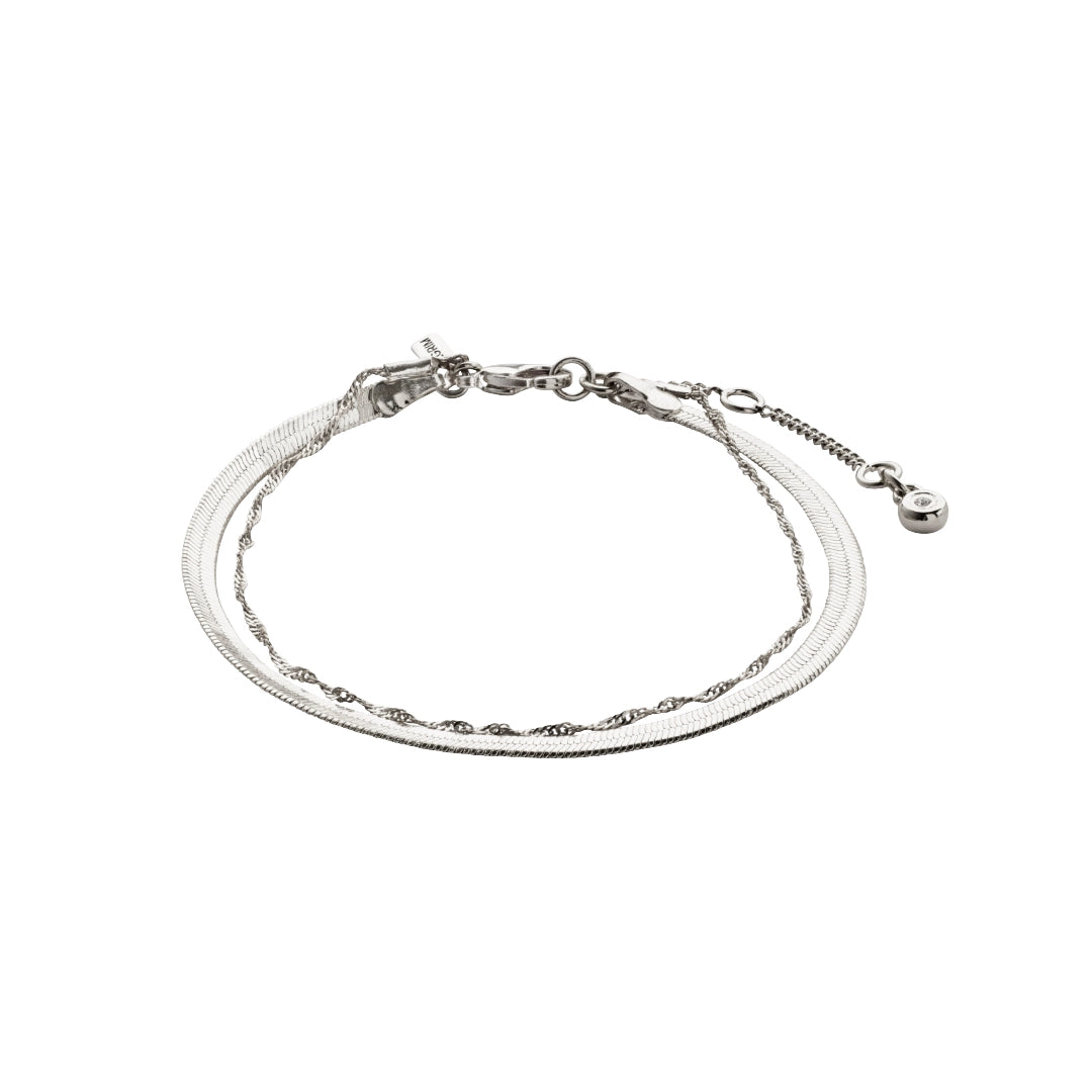 EA recycled chain bracelet 2-in-1