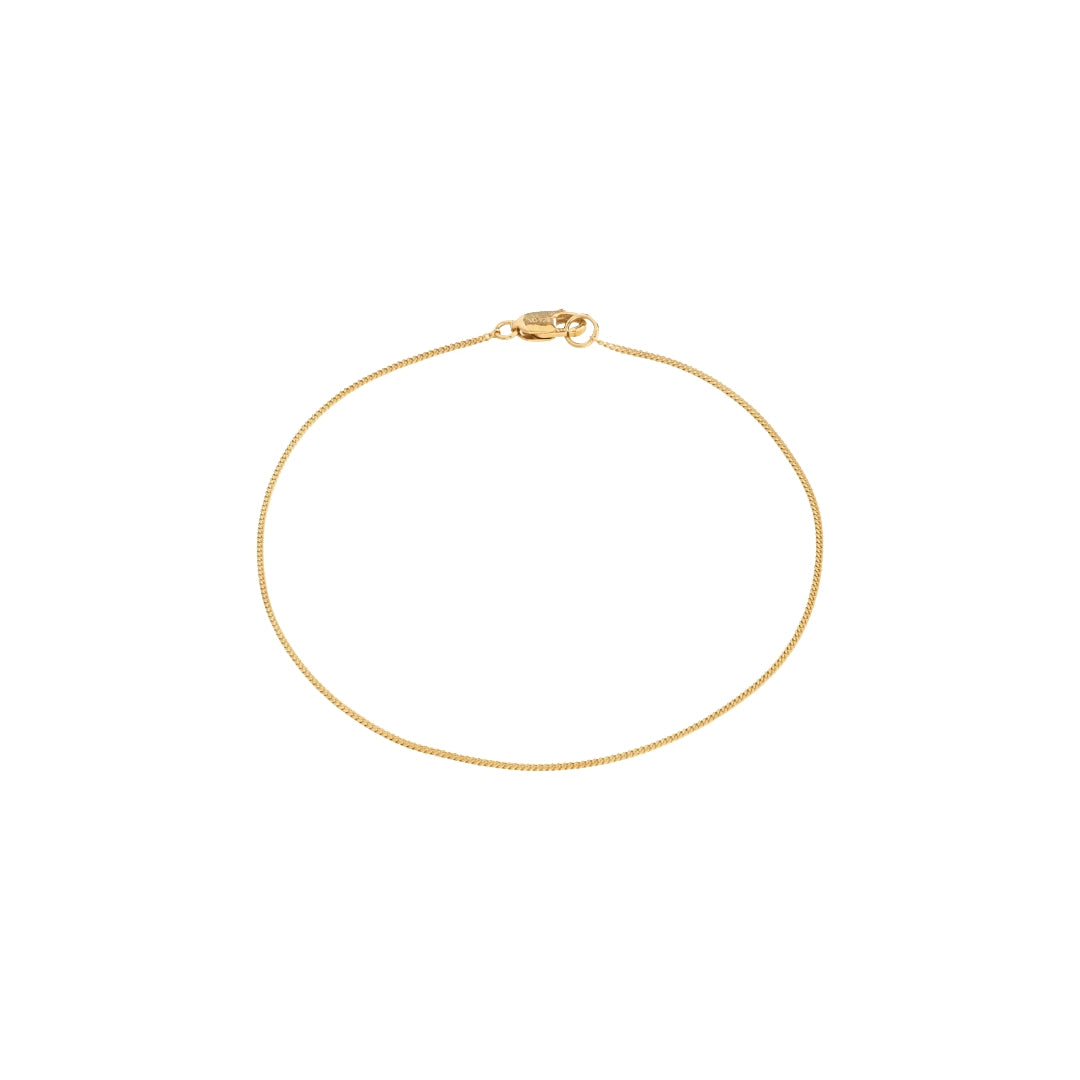 xDEA Beam Bracelet chaîne gourmette fine recyclé 17 cm