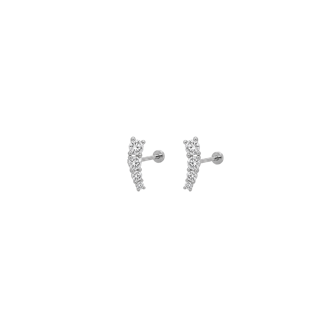 PIERCING STUDIO: Elysia Flat Back Surgical Steel Piercing