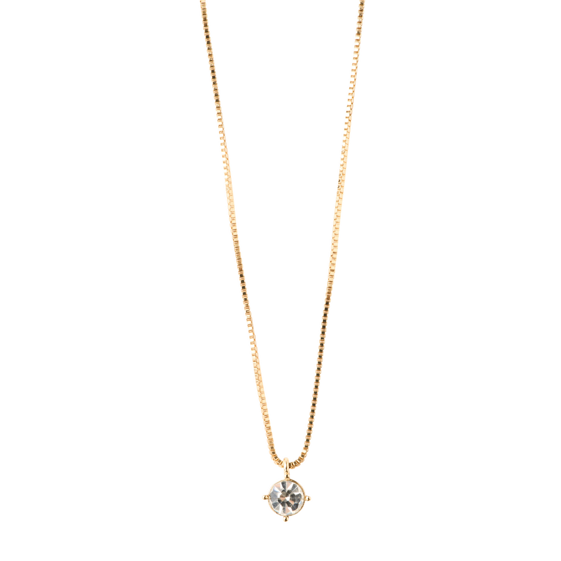 DAGRIN collier avec pendentif en cristal