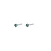 PIERCING STUDIO: 2.5mm Aquamarine Crystal Silver (Surgical Steel)