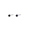 PIERCING STUDIO: 2.5mm Black Crystal Silver (Surgical Steel)