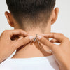 Double Necklace Layering Clasps silver-plated
