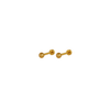 PIERCING STUDIO: Tria Flat Back 24K PVD Gold Piercing