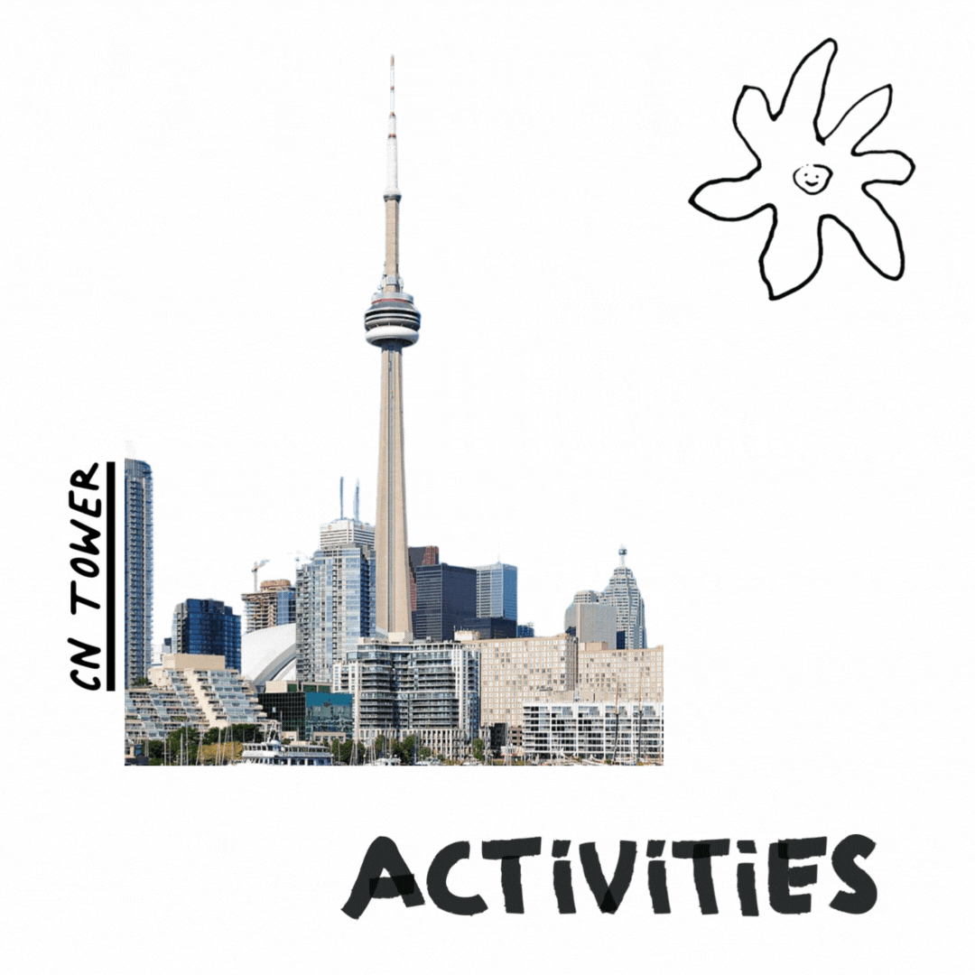 Toronto’s iconic CN Tower offering panoramic city views and a must-see landmark for visitors.