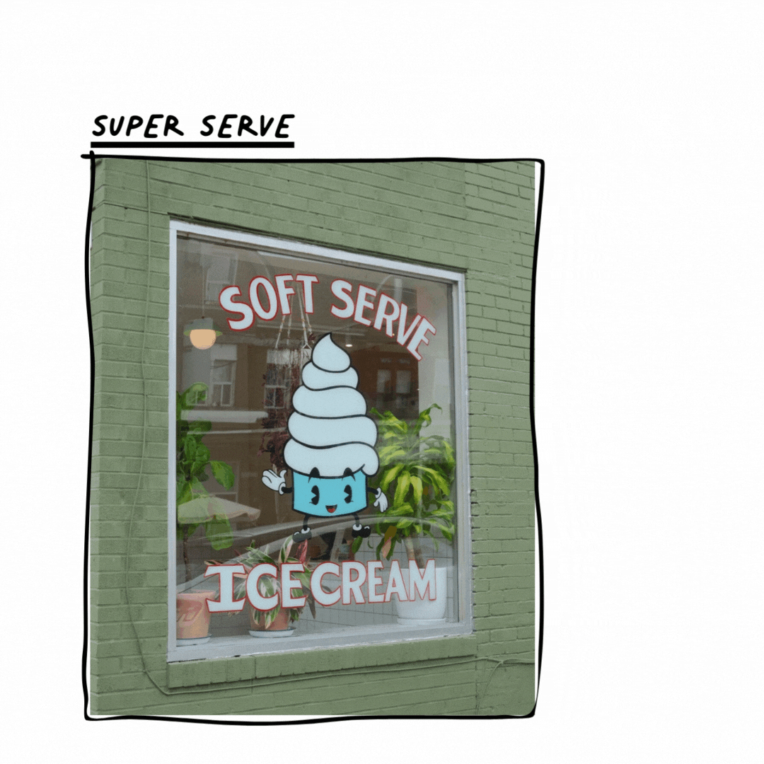 Super Serve Toronto—playful dessert bar blending nostalgia, bold flavours, and creative sweets.