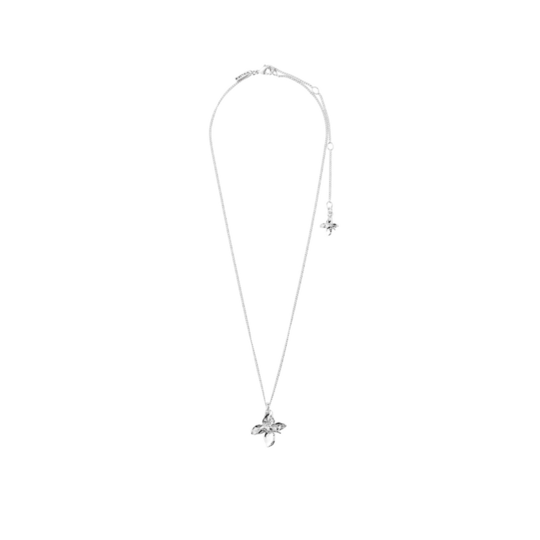 TRACE recycled flower pendant necklace
