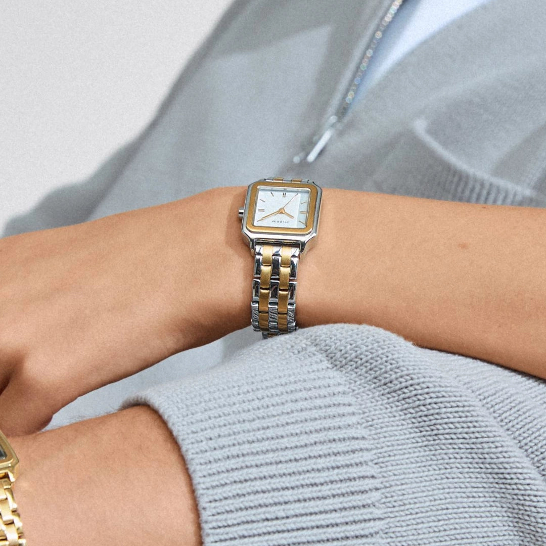 Voyager Alabaster Watch Mixed Metal