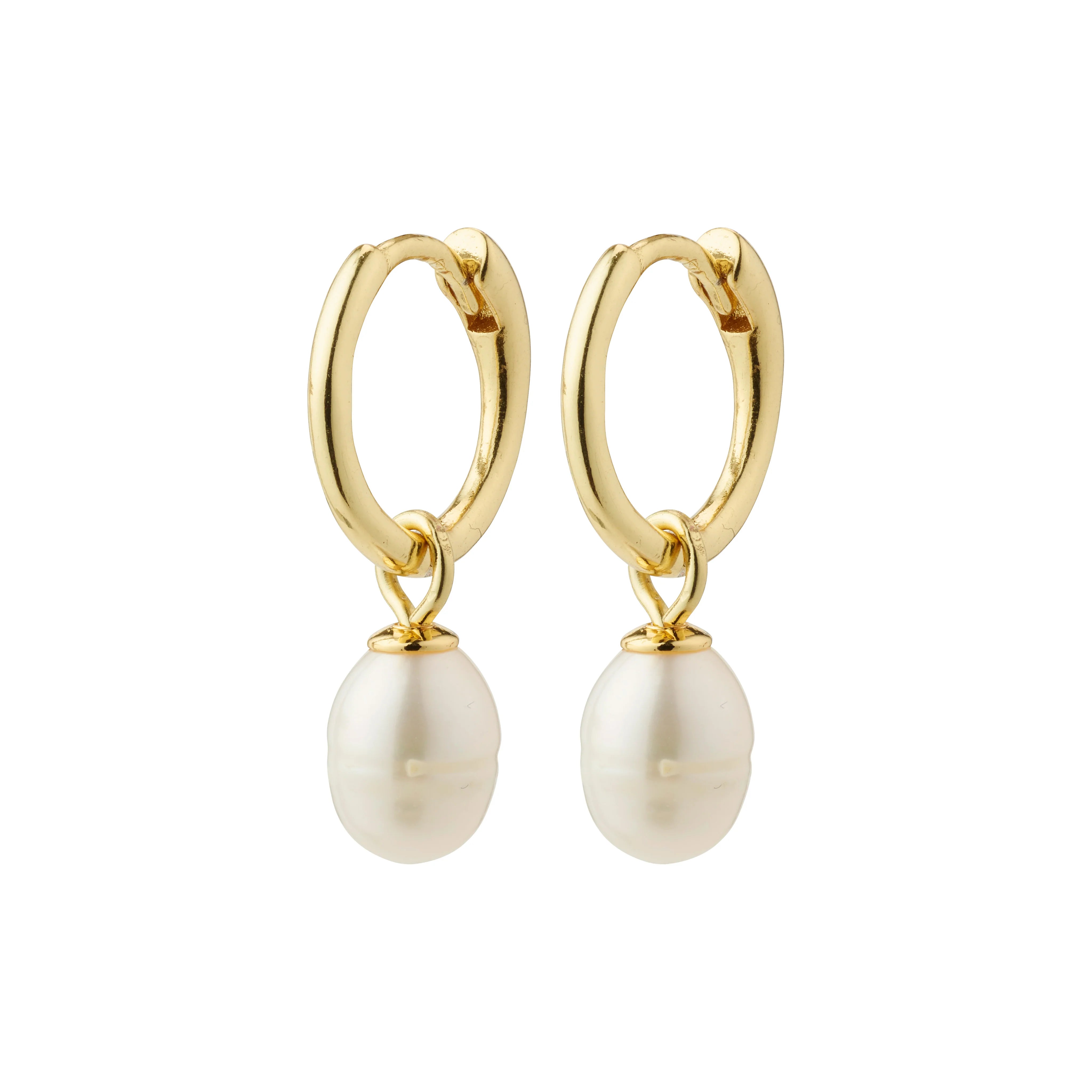 BERTHE Recycled Pearl Hoop Earrings – PILGRIM