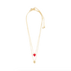 MAEVE Recycled Red Heart Pendant Necklace 2-in-1 Set