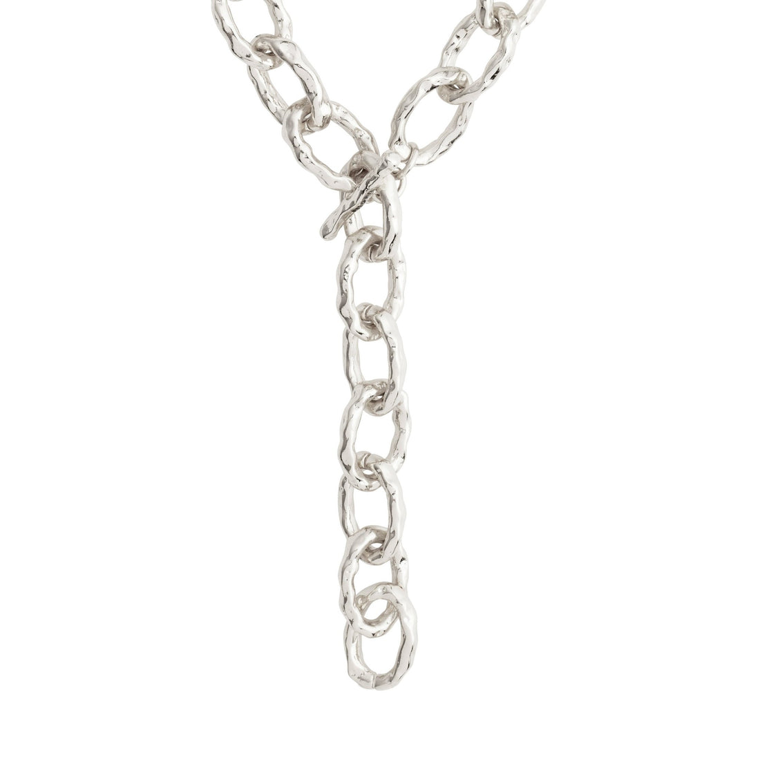 Reflect Textured Recycled Cable Chain Necklace - PILGRIM
