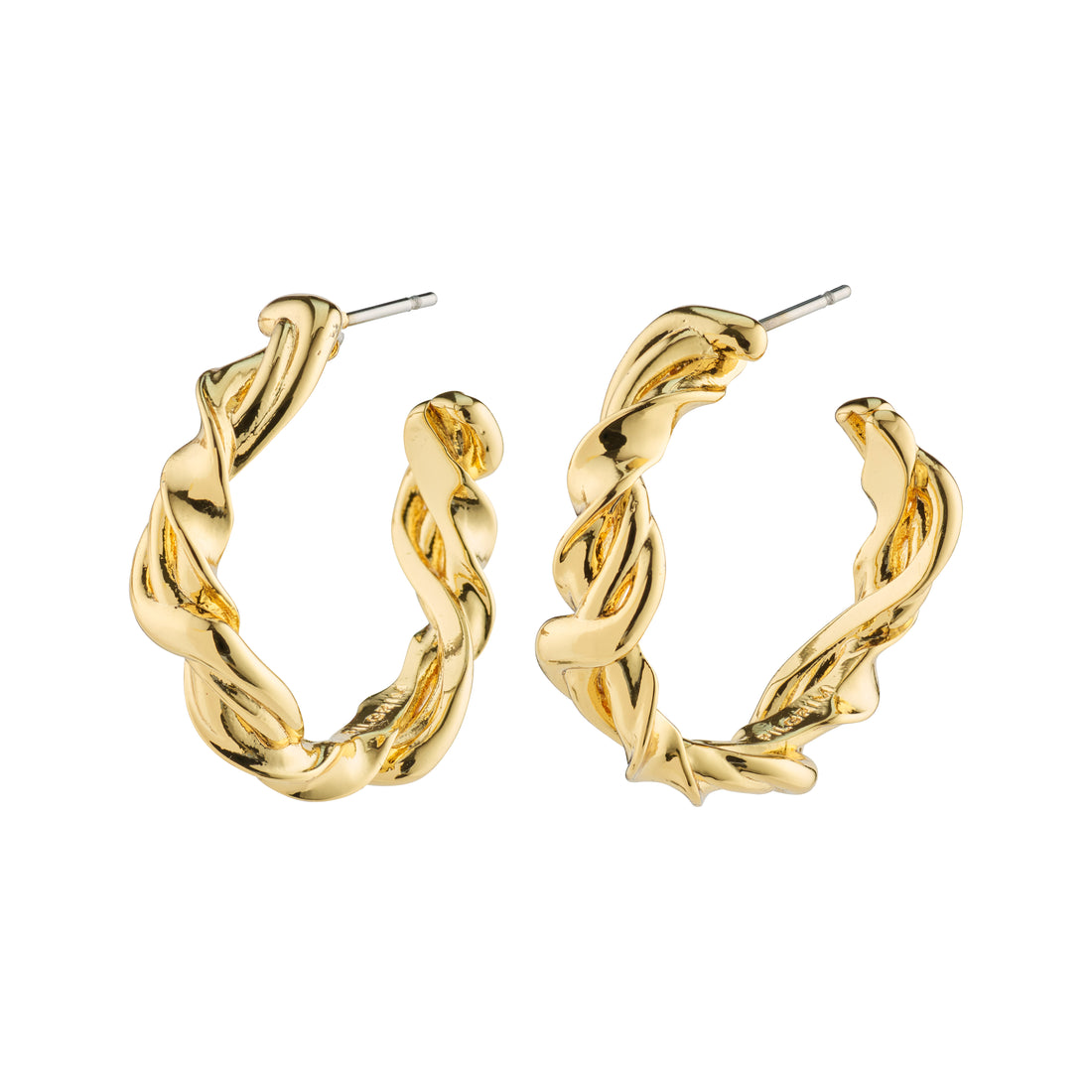 SUN recycled twisted hoops - PILGRIM