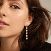 BEAT Recycled Crystal Long Earrings - PILGRIM