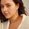 BEAT Recycled Crystal Long Earrings - PILGRIM