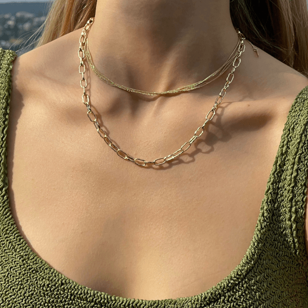 Necklace sales curb chain