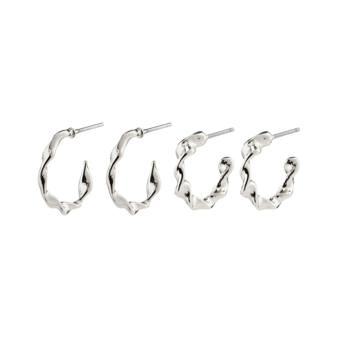 STORM recycled twirled hoop earrings 2-in-1 set - PILGRIM