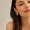 NAOMI recycled crystal hoops - PILGRIM