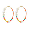 Aubrie Colored Hoop Earrings - PILGRIM