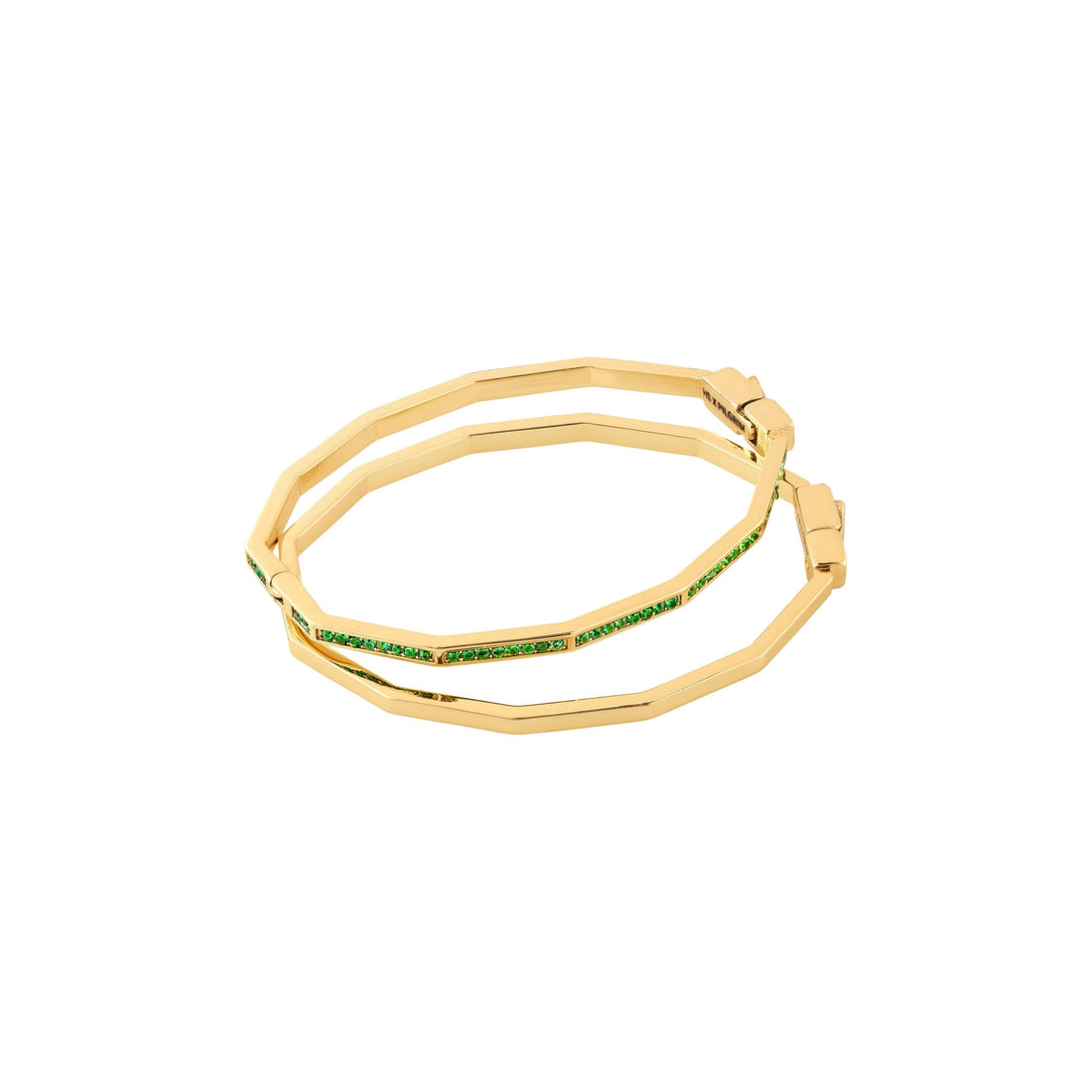HANNA Recycled Bracelet Set Green - PILGRIM