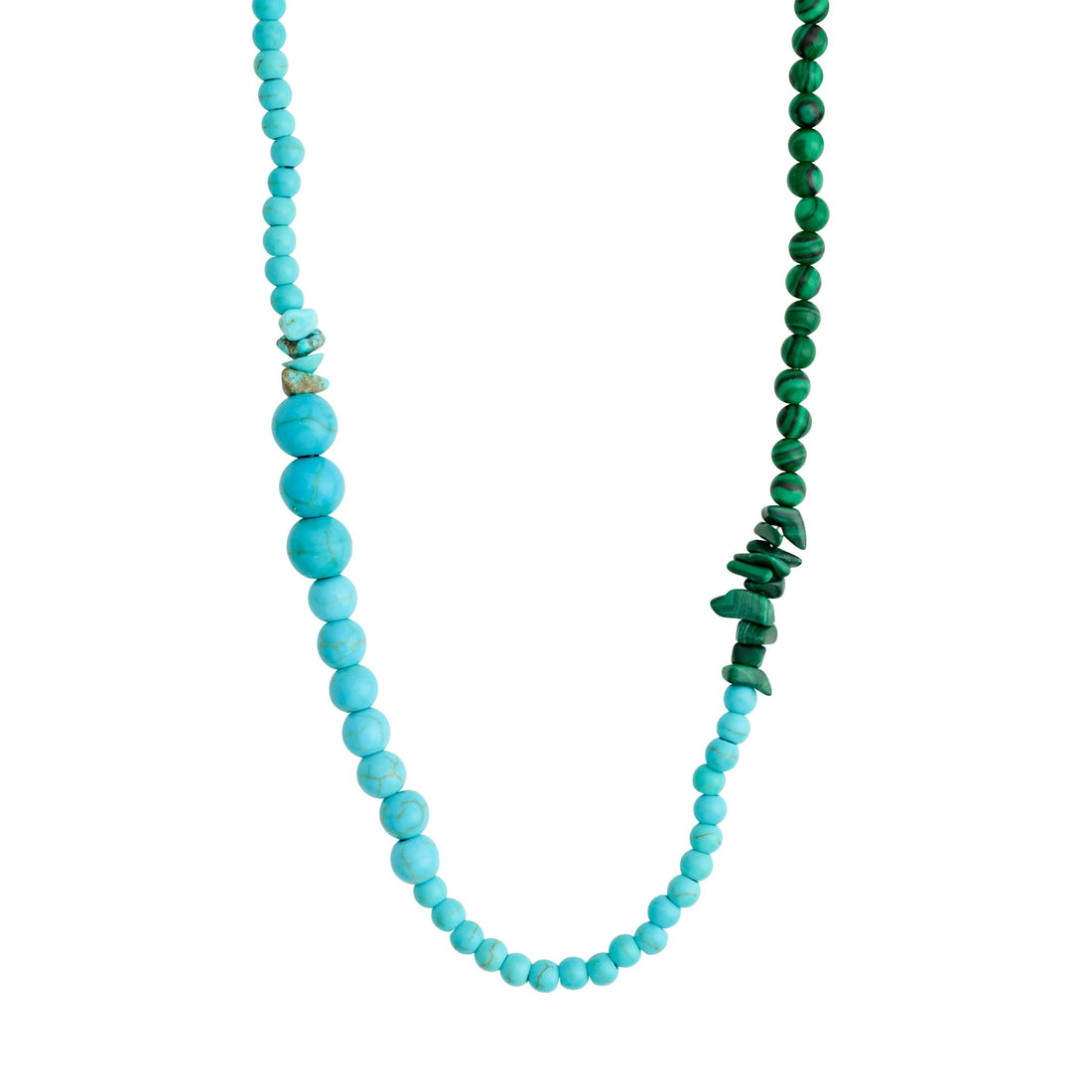 Soulmates Turquoise & Malachite Necklace - PILGRIM