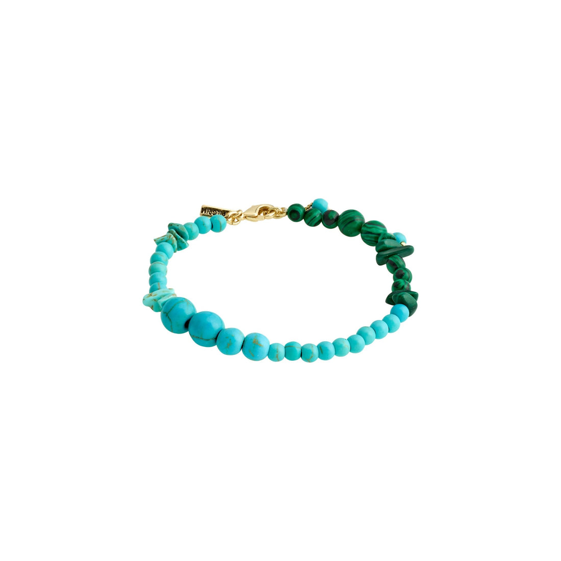 Soulmates Turquoise & Malachite Bracelet - PILGRIM