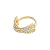 Edtli Crisscross Crystal Ring - PILGRIM