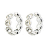 Callie Recycled Crystal Hoops - PILGRIM