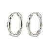 Eddy Recycled Organic Shaped Medium Hoops - PILGRIM