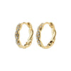 Ezo Twirled Small Crystal Hoops - PILGRIM