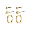 Sia Recycled Crystal 3-in-1 Earrings Set - PILGRIM