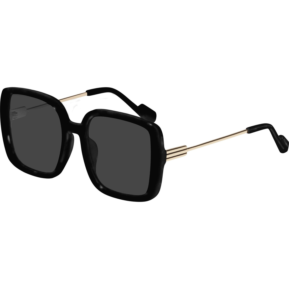 ALIET sunglasses black/gold - PILGRIM