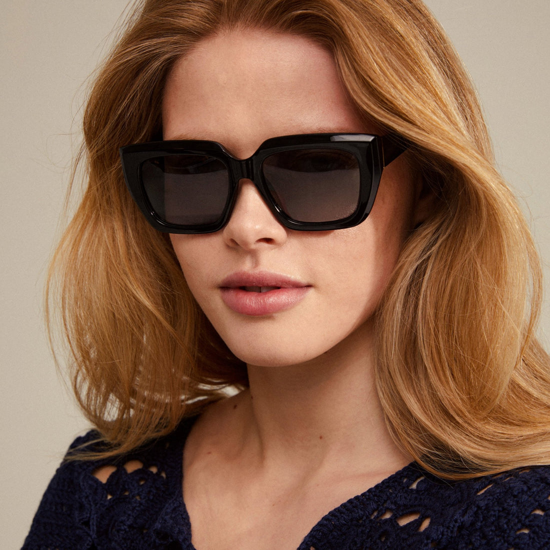 JOGLI recycled sunglasses black/gold - PILGRIM
