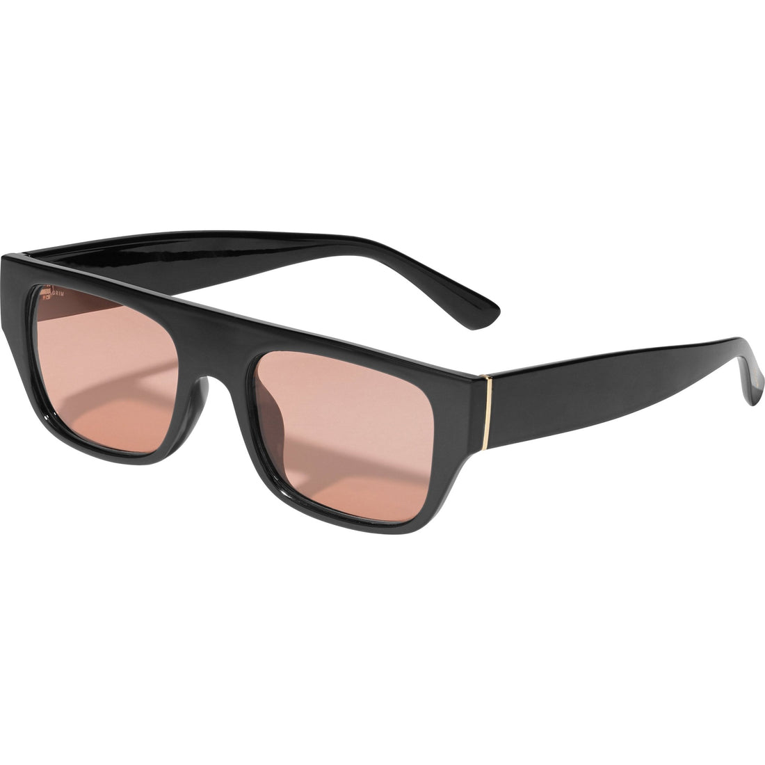 Black sunglasses with gold hotsell