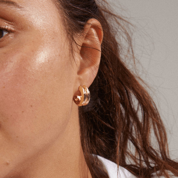 Reflect Recycled Hoop Earrings - PILGRIM