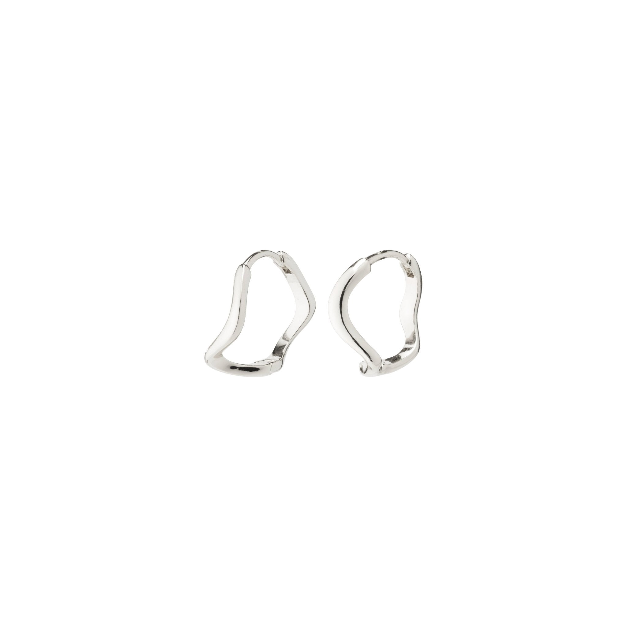 Wave clearance hoop earrings