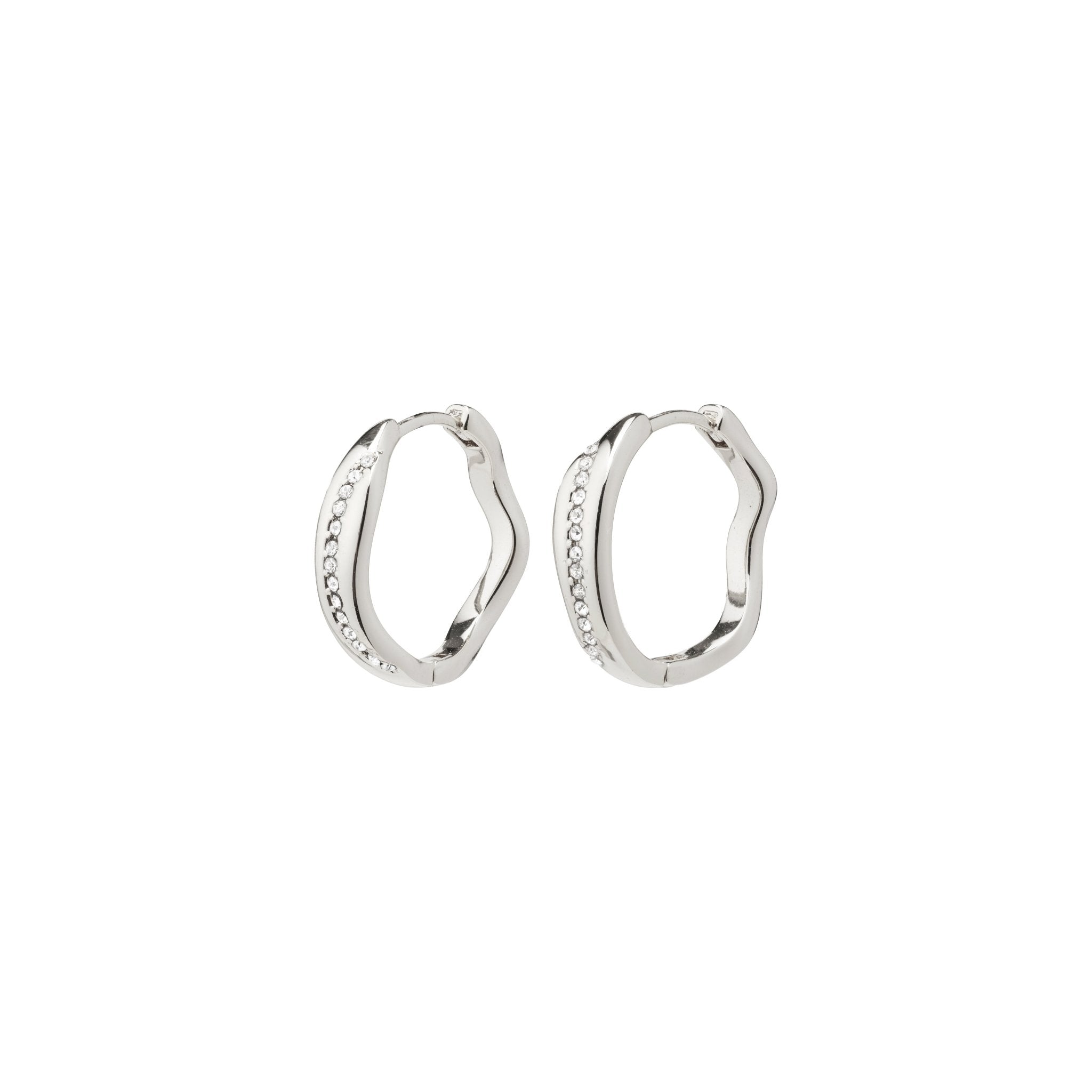 Platinum on sale earrings hoops