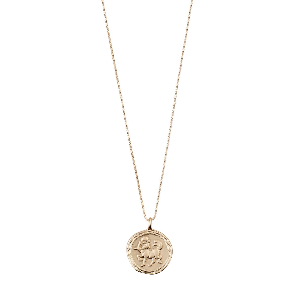 14k Gold Sagittarius Sign Necklace | Zodiac Jewelry | mazi + zo