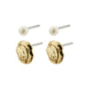 Pilgrim Jola Pearl Earring Set - PILGRIM