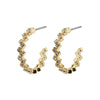 Pilgrim Jolene Crystal Hoops - PILGRIM