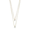 Pilgrim Lucia Double Crystal Necklace - PILGRIM