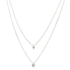 Pilgrim Lucia Double Crystal Necklace - PILGRIM